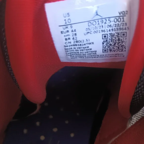 🔥 Hot Fresh Air Jordan Two Trey 10# Like New - Picture 3 of 10